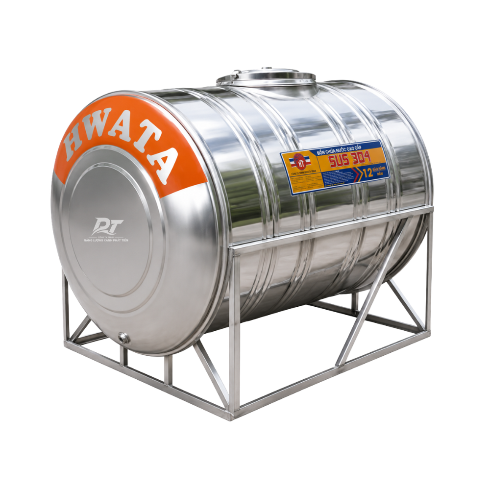 Bồn inox Hwata 500L ngang