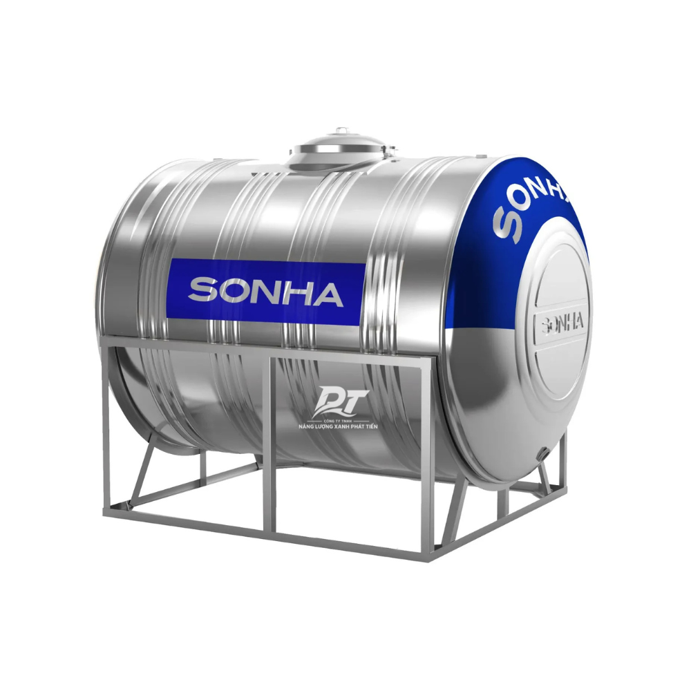 Bồn inox Sơn Hà 500L ngang