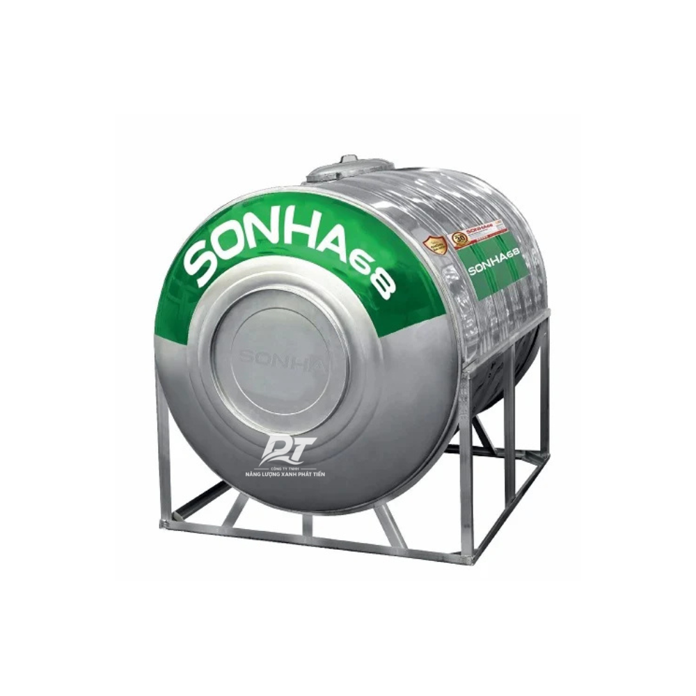 Bồn inox Sơn Hà 68 500L ngang