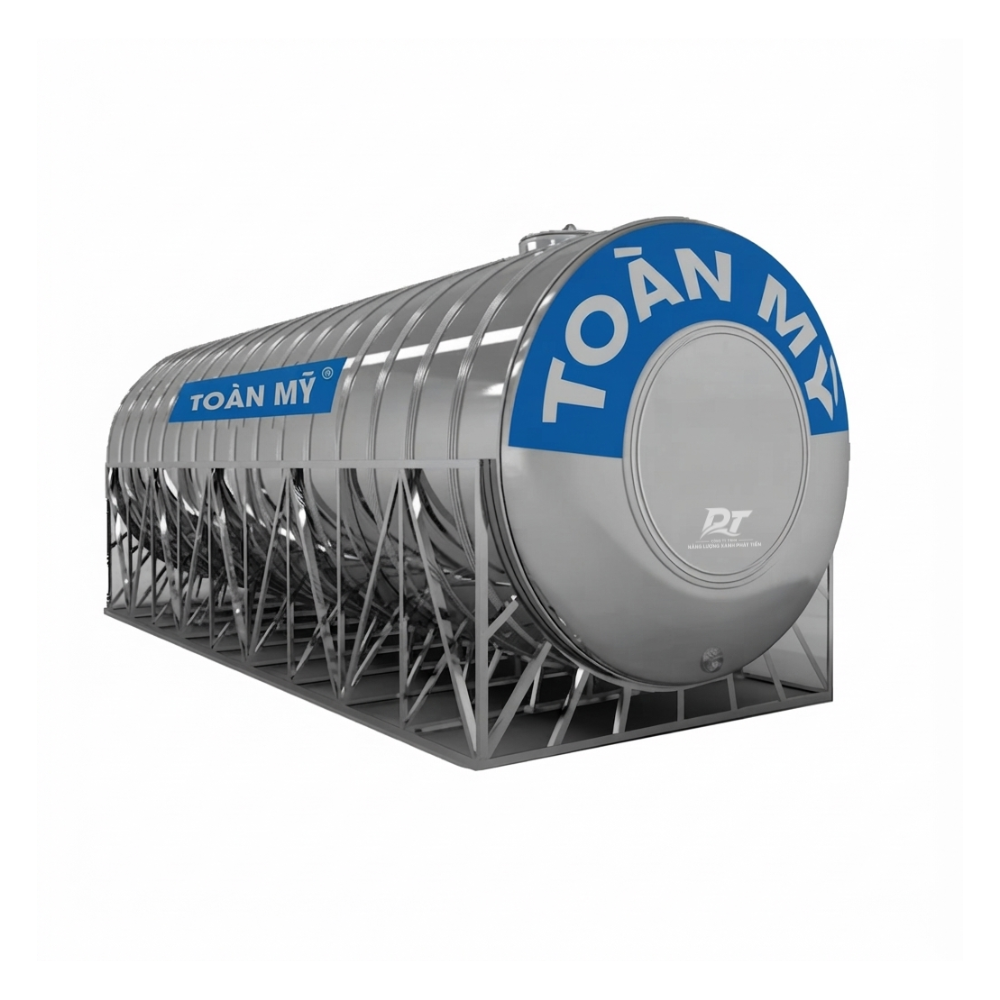 Bồn inox Toàn Mỹ 10000L ngang