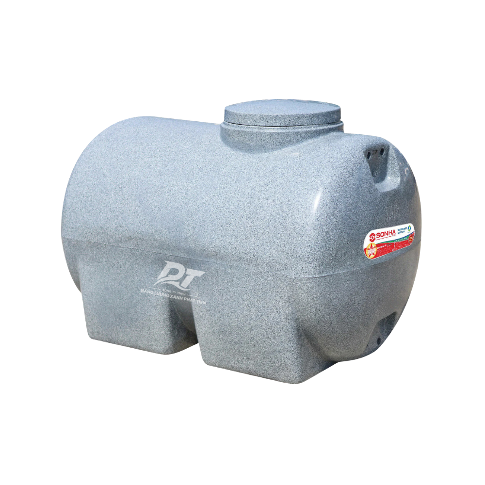 Bồn nhựa Sơn Hà vân đá 500L ngang