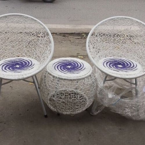 Bộ bàn ghế ban công giả mây
