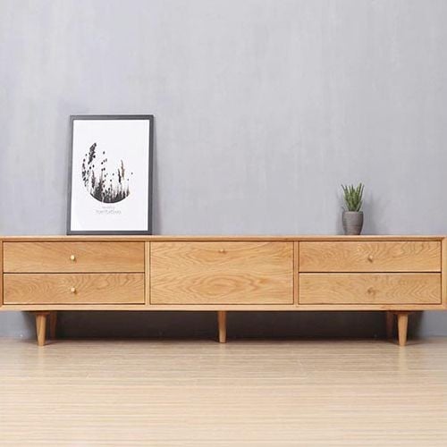 Tủ kệ tivi gia đình gỗ tự nhiên