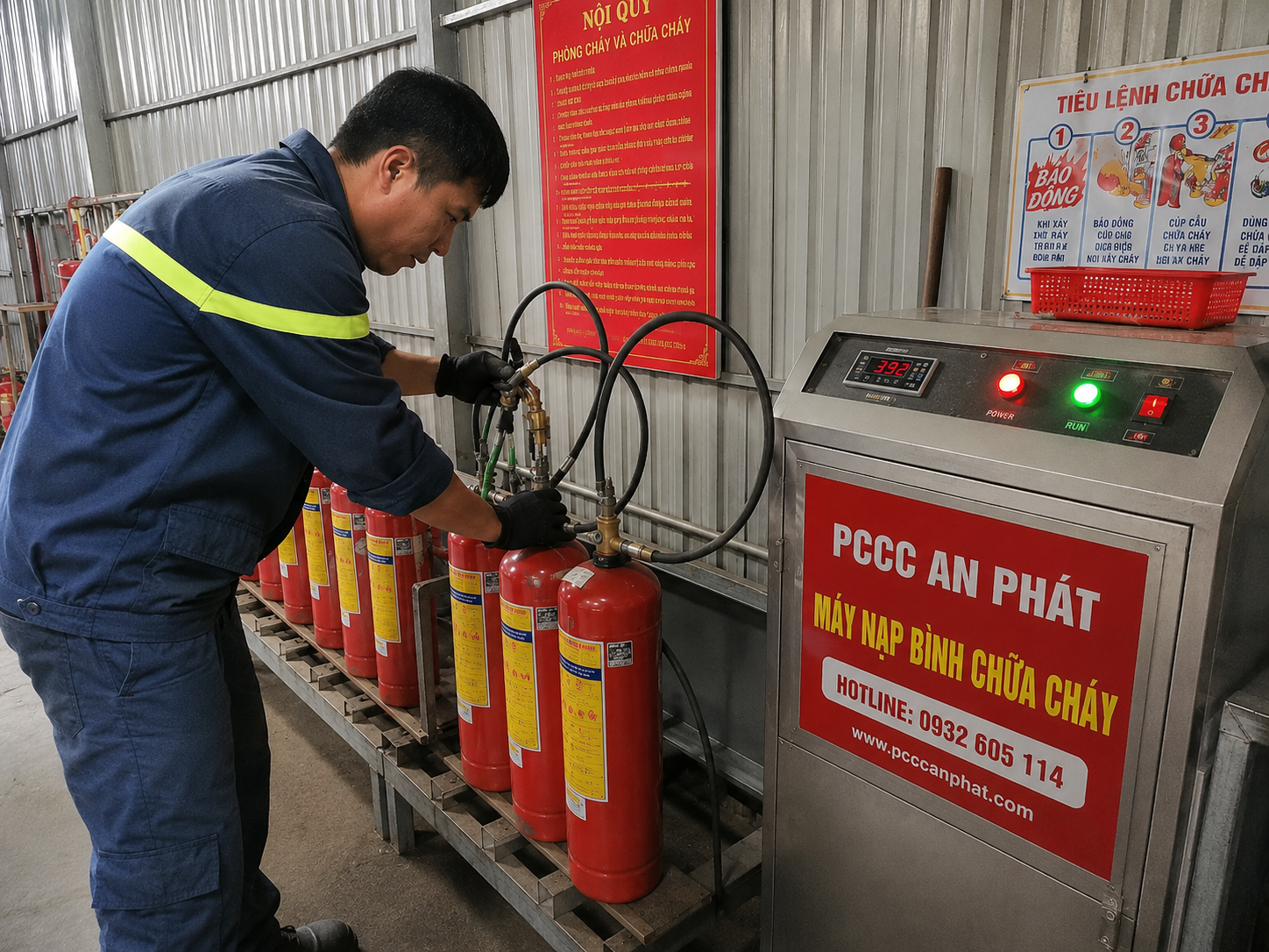 ✓Nạp Sạc Bình Chữa Cháy Tại KCN Đức Huệ Long An [ FREESHIP ]