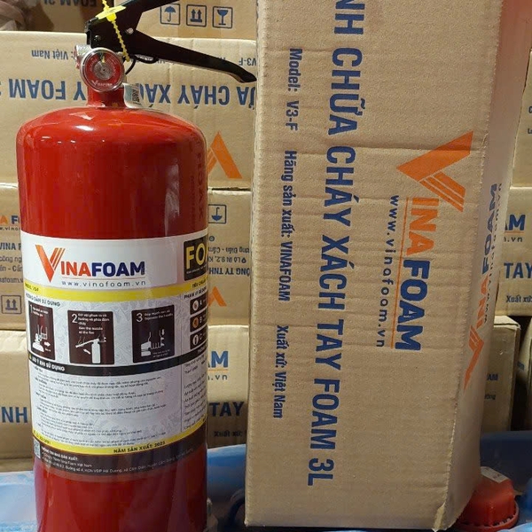 Bình Chữa Cháy Gốc Nước Bọt Foam 3 Lít Vinafoam