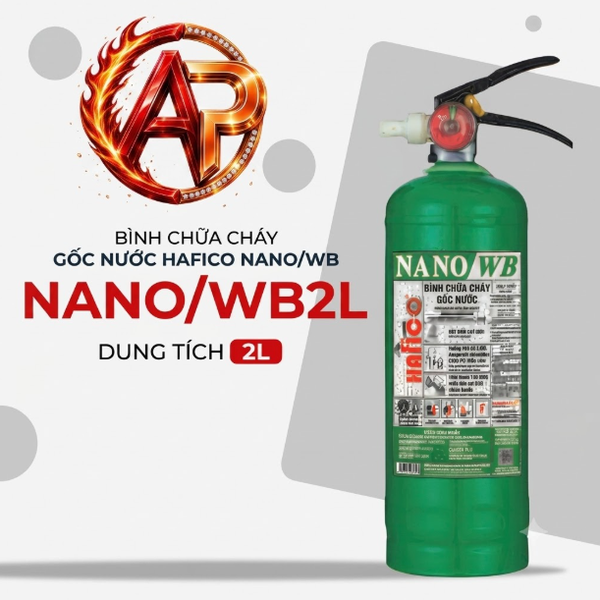 Bình Chữa Cháy Gốc Nước 2L NANO/WB Hafico HFNWB2