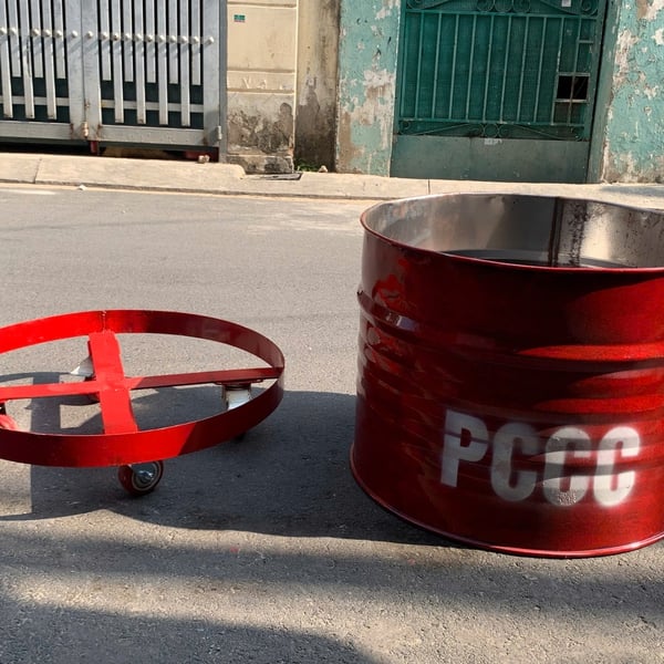 Thùng Phuy Đựng Cát Chữa Cháy PCCC