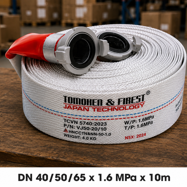 Cuộn Vòi Chữa Cháy DN40/50/65 x 10M x 1.6Mpa Tomoken
