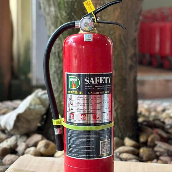 Bình Chữa Cháy Bột 4Kg MFZL4 Có Kiểm Định Safety
