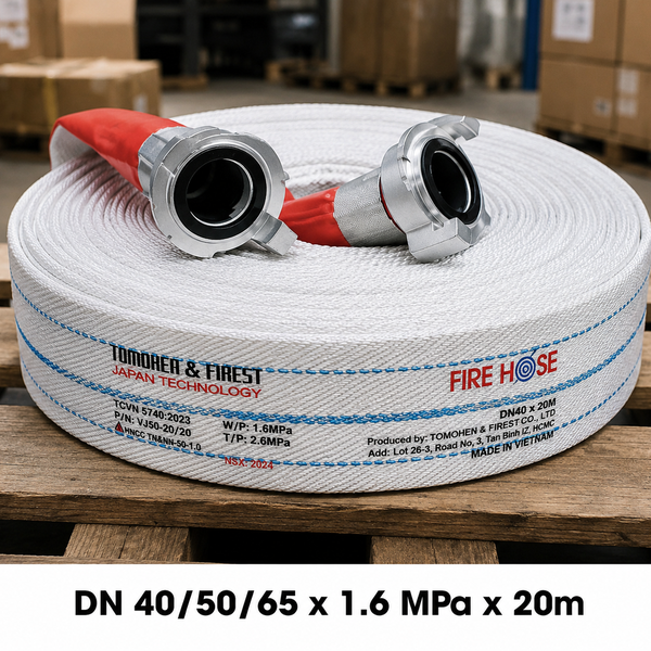 Cuộn Vòi Chữa Cháy DN40/50/65 x 20M x 1.6Mpa Tomoken