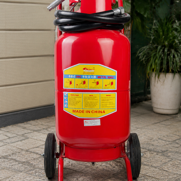 Bình Chữa Cháy Xe Đẩy Bột ABC 35Kg Có Kiểm Định Yongjin
