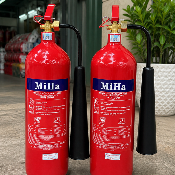 Bình Chữa Cháy Khí CO2 3Kg MIHA Có Kiểm Định