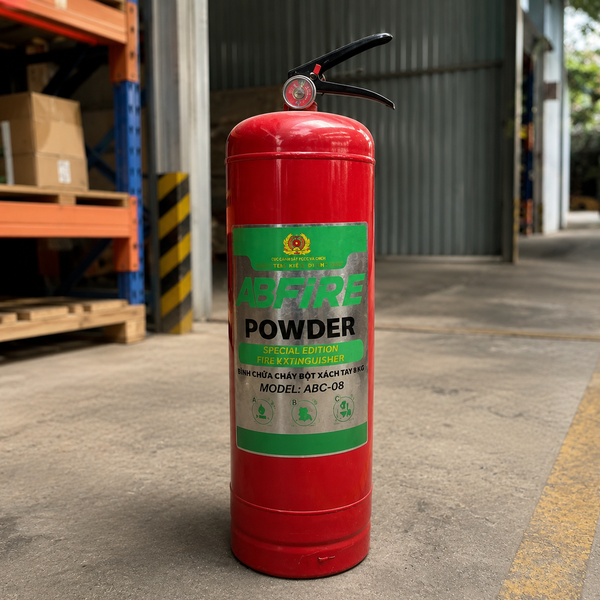 Bình Chữa Cháy Bột ABC 8Kg ABFIRE BCA Có Kiểm Định