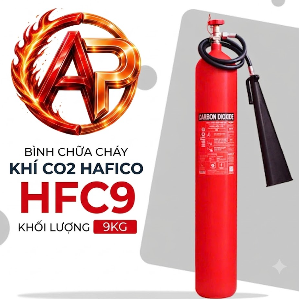 Bình Chữa Cháy Khí CO2 9Kg Hafico HFC9