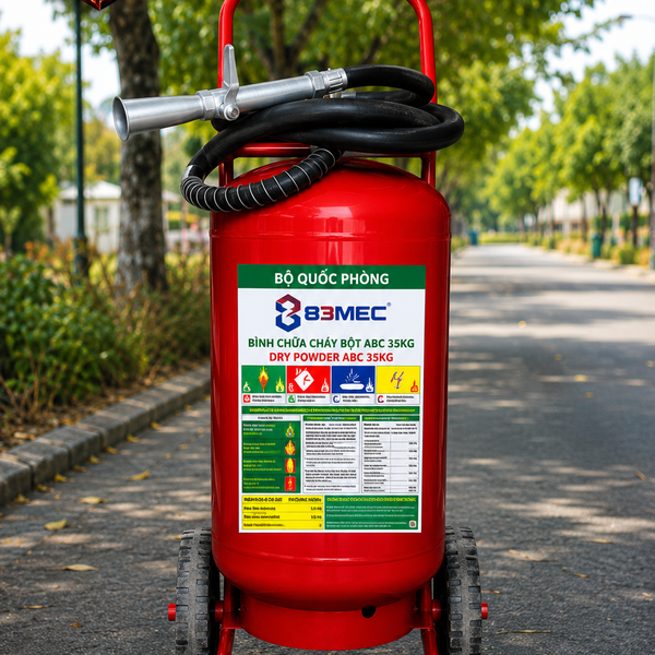 Bình Chữa Cháy Xe Đẩy 35Kg Có Kiểm Định 83MEC BQP