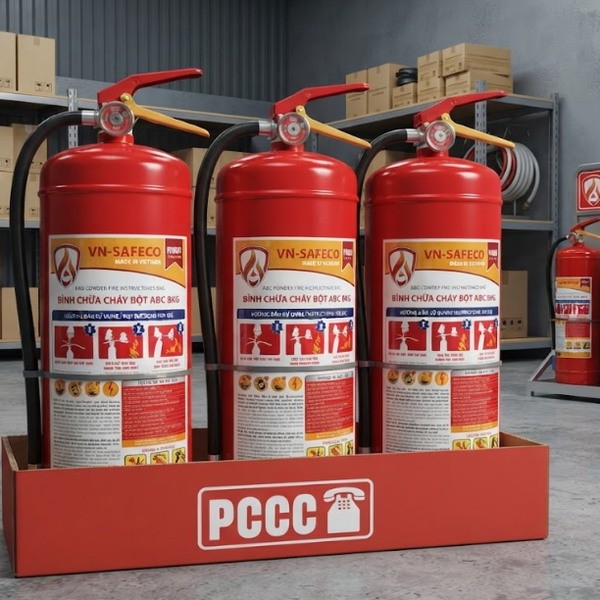 Bình Chữa Cháy Bột ABC 8Kg VN-SAFECO