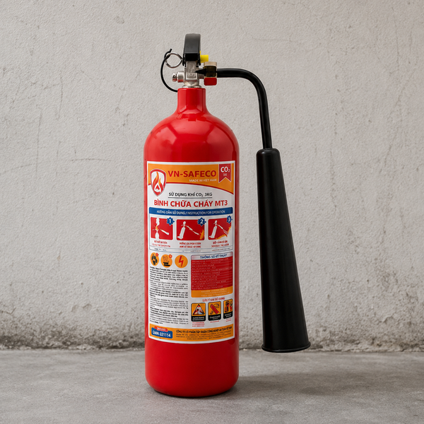 Bình Chữa Cháy Khí CO2 3Kg VN-SAFECO