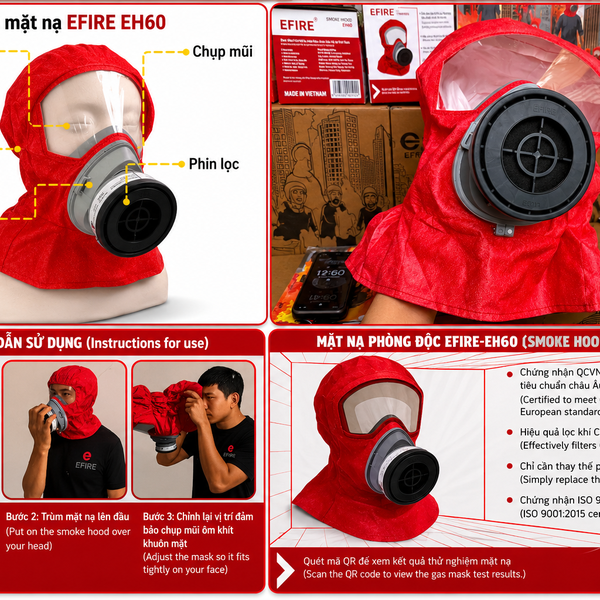 Mặt Nạ Phòng Độc - Phòng Khói EFIRE EH60