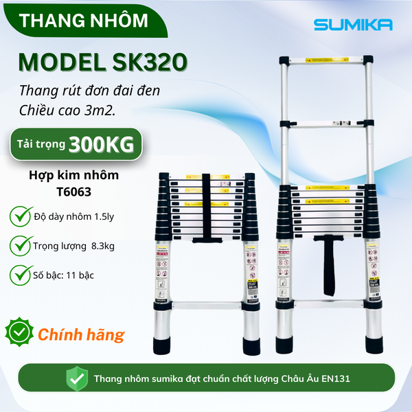 Thang Nhôm Rút Đơn Sumika SK320