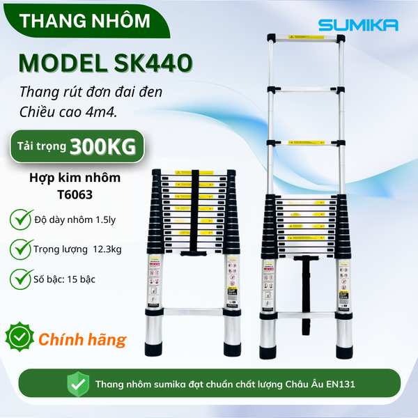 Thang Nhôm Rút Đơn Sumika SK440