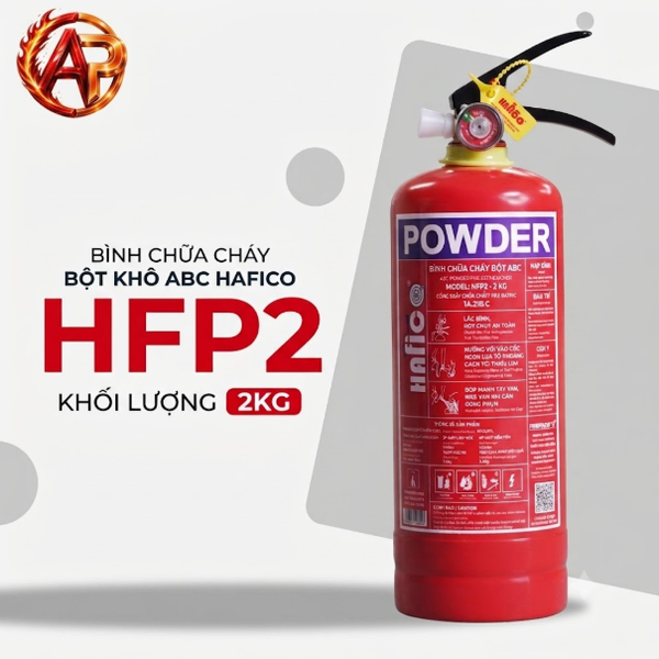 Bình Chữa Cháy Bột ABC 2Kg Hafico Có Kiểm Định