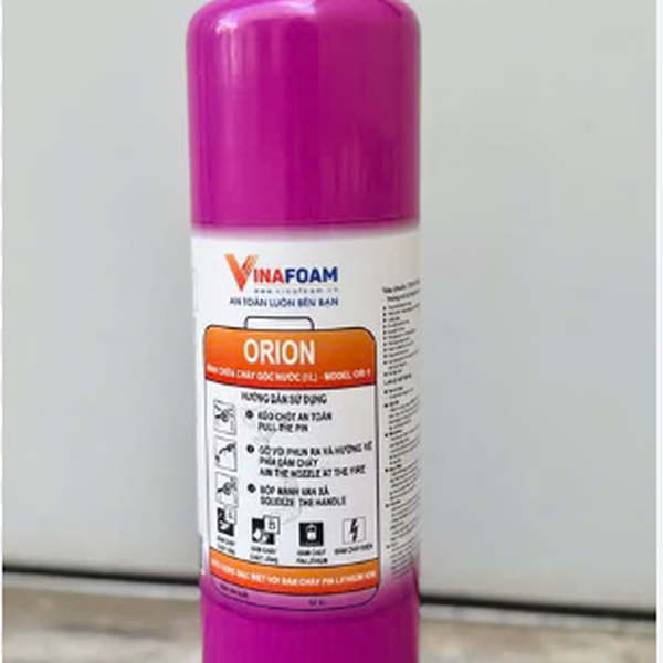 Bình Chữa Cháy Pin Lithium Mini ORION 1 Lít OR-1 Vinafoam