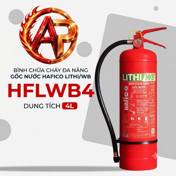 Bình Chữa Cháy Gốc Nước 4Lít Hafico LITHI/WB HFLWB4
