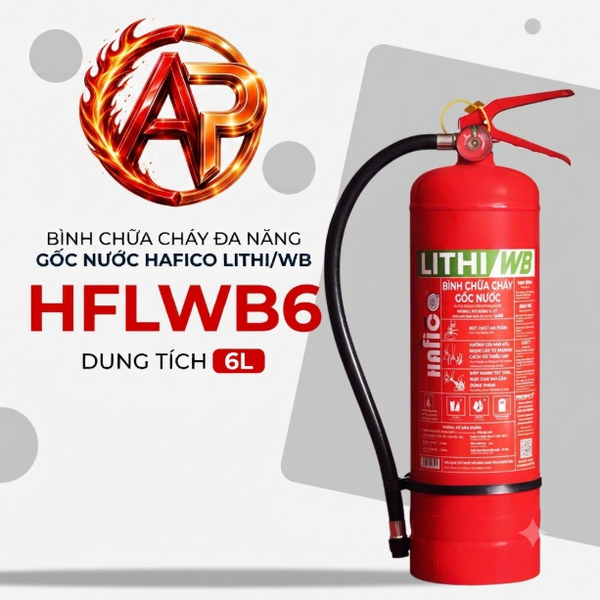 Bình Chữa Cháy Gốc Nước 6Lít Hafico LITHI/WB HFLWB6