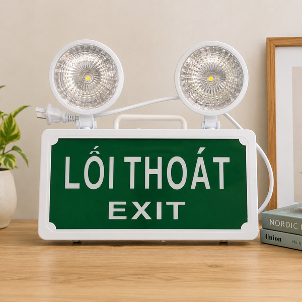 Đèn Chiếu Sáng Sự Cố Kết Hợp Exit YJ-166 Yongjin