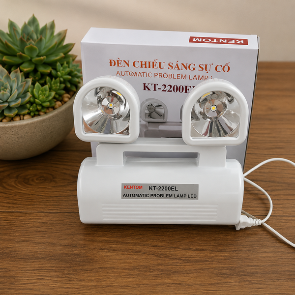 Đèn Chiếu Sáng Sự Cố Sạc Khẩn Cấp KT-2200EL Kentom