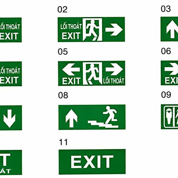 Đèn Exit Lối Thoát 1 Mặt KT-110 Kentom