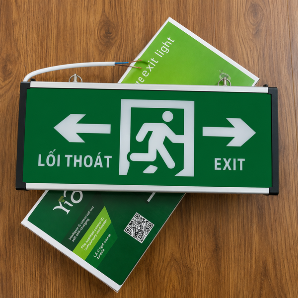 Đèn Exit Thoát Hiểm 2 Mặt Có Hướng YIFEI