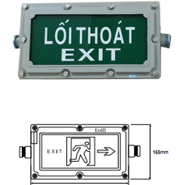 Đèn Exit Thoát Hiểm Chống Nổ Lilang LL-EXCN120P