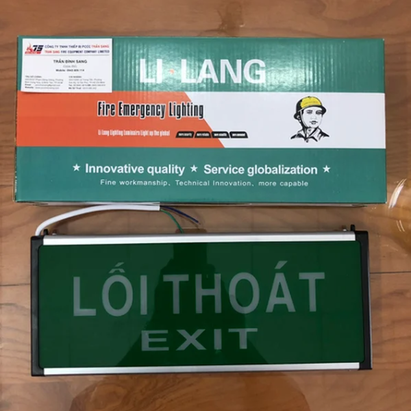Đèn Exit Thoát Hiểm Lilang 2 Mặt