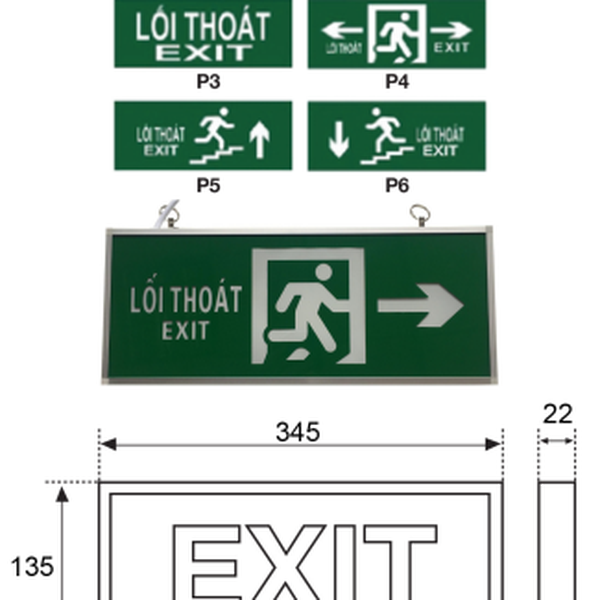 Đèn Exit Thoát Hiểm Lilang