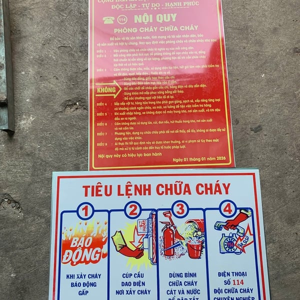 Nội Quy Tiêu Lệnh PCCC