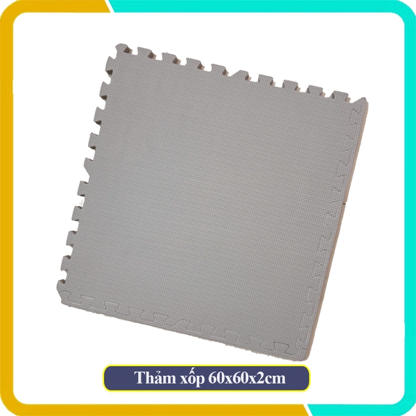 Tấm thảm EVA vân chữ thập, kích thước 60x60x2cm, hàng Việt Nam, Đảm bảo an toàn khi sử dụng