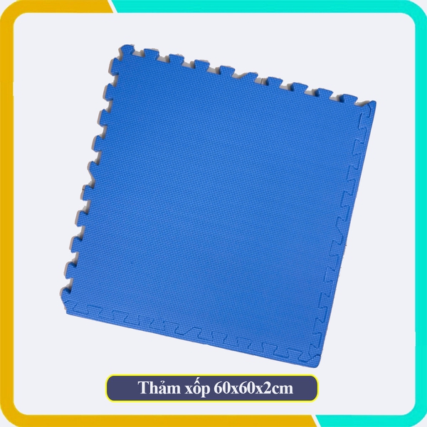 Tấm thảm EVA vân chữ thập, kích thước 60x60x2cm, hàng Việt Nam, Đảm bảo an toàn khi sử dụng
