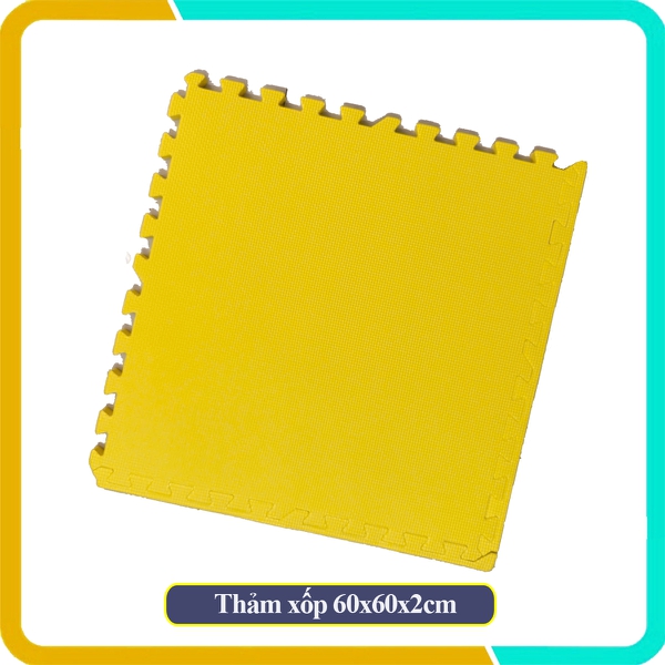 Tấm thảm EVA vân chữ thập, kích thước 60x60x2cm, hàng Việt Nam, Đảm bảo an toàn khi sử dụng