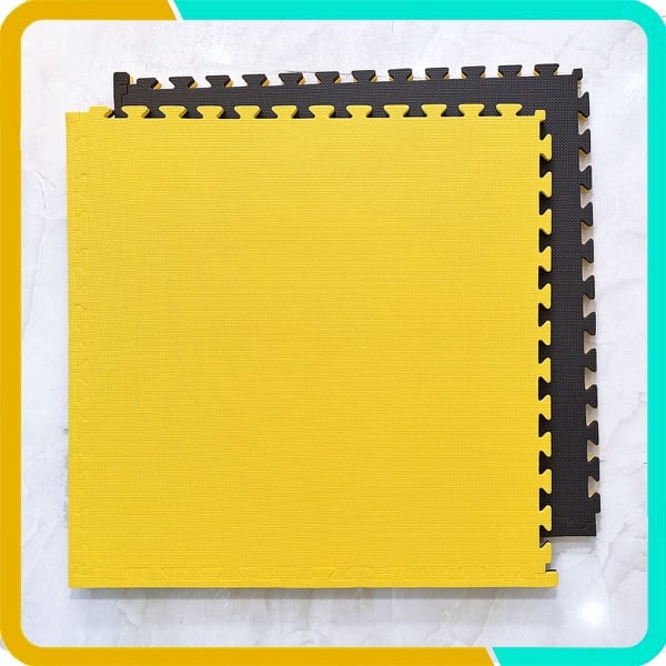 Thảm Xốp Tập Võ 1mx1mx26mm, Hai Mặt Hai Màu, Vân Chữ T Chống Trơn Trượt Tốt, Giá Tốt Nhất Thị Trường