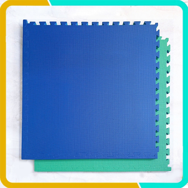 Thảm Xốp Tập Võ 1mx1mx2cm, Hai Mặt Hai Màu, Độ Bền Cao, Vân Chữ T Chống Trơn Trượt Tốt, Giá Tốt Nhất Thị Trường