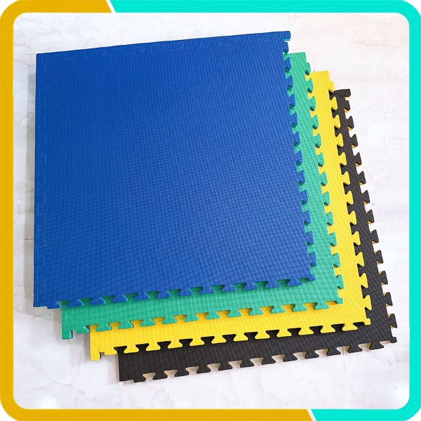 Thảm Xốp Tập Võ 1mx1mx2cm, Hai Mặt Hai Màu, Độ Bền Cao, Vân Chữ T Chống Trơn Trượt Tốt, Giá Tốt Nhất Thị Trường