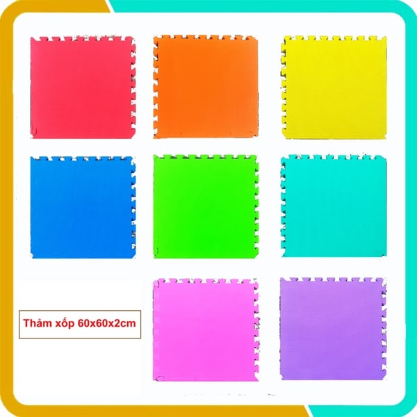 Thảm Xốp Lót Sàn 60x60x2cm - Bảo vệ con yêu của bạn