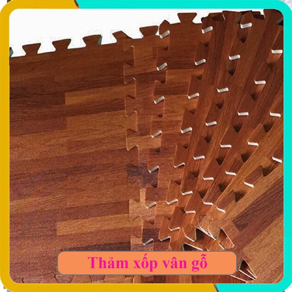 Thảm Xốp Vân Gỗ Bộ 4 tấm (60x60x1cm)