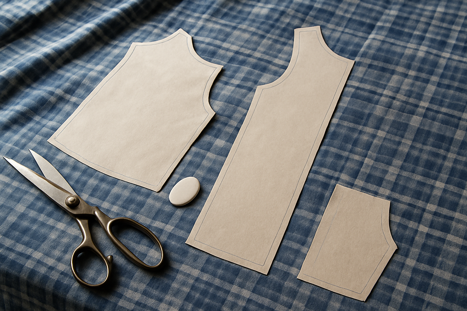Vải kate sọc caro may pijama ông già: cách chọn đúng