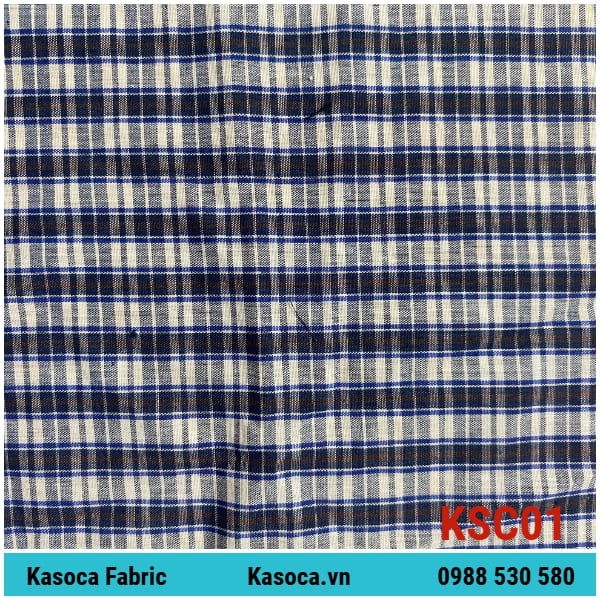 Vải Kate Caro Màu Đậm KSC01 – Dày Dặn, Ít Nhăn, Phù Hợp May Pijama Nam