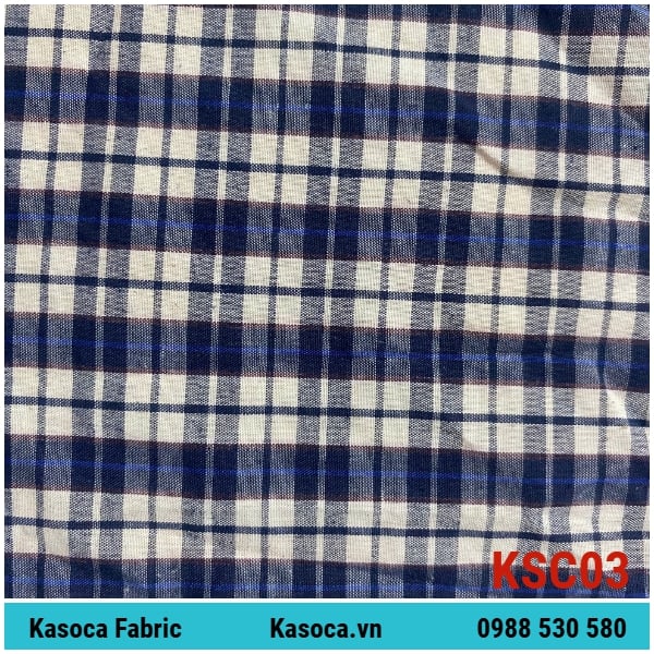 Vải Kate Caro Màu Đậm KSC03 – Bền Màu, Gọn Dáng, Dùng Đa Nhu Cầu