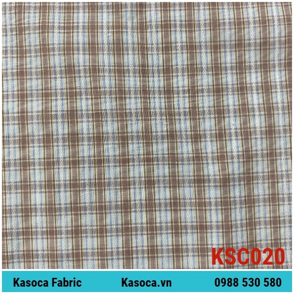 Vải Kate Sọc Kẻ Màu Lợt KSC020 – Màu Lợt Sạch Mắt, Dễ May Đồ Bộ