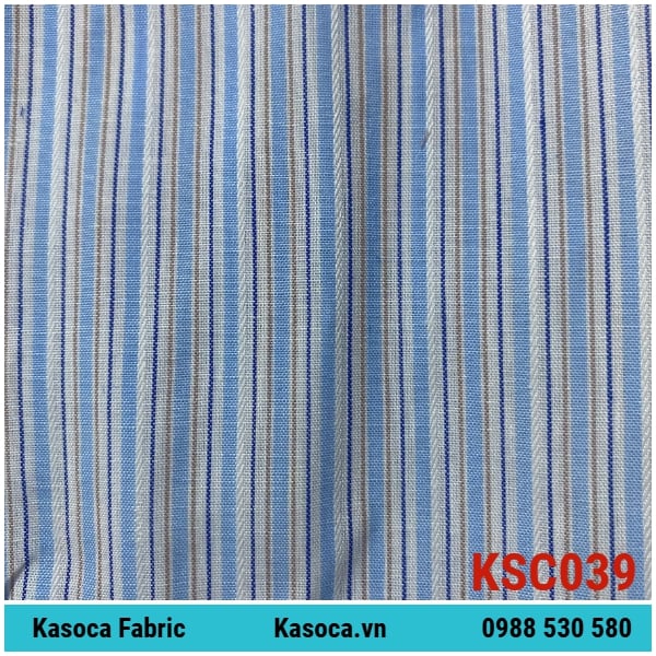 Vải Kate Sọc Kẻ Màu Lợt KSC039 – Chất Kate Dễ Chăm Sóc, Hợp Hàng Sỉ