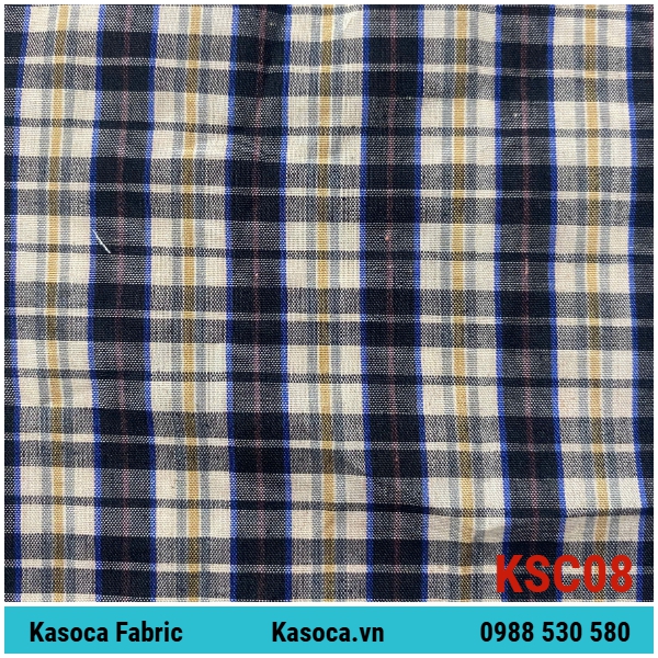 Vải Kate Caro Màu Đậm KSC08 – Chất Vải Ít Nhăn, Dễ Chăm Sóc